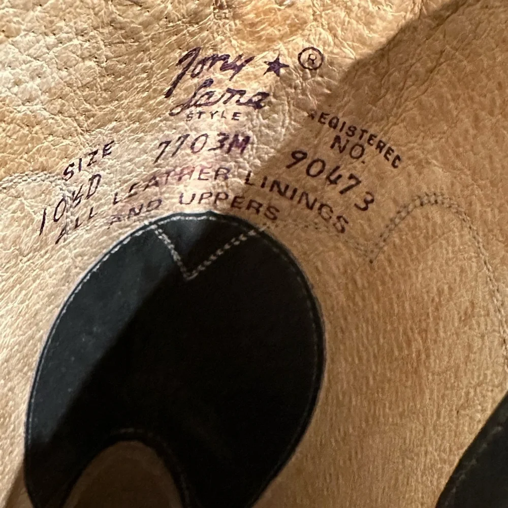 Tony Lama dress boots, men’s size 10 1/2 D - Picture 4 of 7